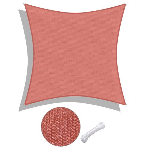 16'x16' Square Sun Shade Sail/Red 16'x16' Square Sun Shade Sail/Red