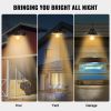 Solar Barn Light, 3 Lighting Modes & Motion Sensor, Dusk to Dawn Outdoor Wall Sconces, Exterior Farmhouse Gooseneck Lights, Wall Mount, IP65 Wat