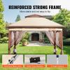 Patio Gazebo, 11 x 11 FT Pop up Gazebo for 8-10 Person, with Mosquito Netting, Metal Frame, and PU Coated 250D Oxford Cloth, Outdoor Canopy Shel