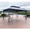 13x10 Outdoor Patio Gazebo Canopy Tent With Ventilated Double Roof And Mosquito net(Detachable Mesh Screen On All Sides),Suitable for Lawn, Garden, Ba
