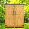 Fir Wood Shed Garden Storage Shed Wood Color & Green