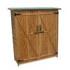 Fir Wood Shed Garden Storage Shed Wood Color & Green