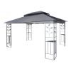 13x10 Outdoor Patio Gazebo Canopy Tent With Ventilated Double Roof And Mosquito net(Detachable Mesh Screen On All Sides),Suitable for Lawn, Garden, Ba
