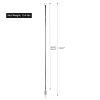 Set of 6 RC String Light Pole, 9 FT Lighting Stand with Heart Shape Hooks, LED Solar Bulbs for Parties, Christmas
