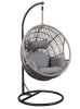 Patio Swing Chair with Stand, Fabric & Rope (1Set/3Ctn) 45088