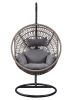 Patio Swing Chair with Stand, Fabric & Rope (1Set/3Ctn) 45088