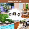 4 Pieces Patio Furniture Sets Rattan Chair Wicker Set Outdoor