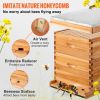Beehive Box Kit Bee Honey Hive 20 Frames 1 Deep 1 Medium Natural Fir Wood