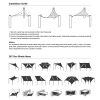 16'x12' Rectangle Sun Shade Sail/ Coffee+White