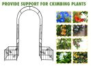 Metal Garden Arch Garden Arbor Trellis Climbing Plants Support Arch Outdoor Arch Wedding Arch Party Events Archway Black