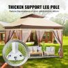 Patio Gazebo, 11 x 11 FT Pop up Gazebo for 8-10 Person, with Mosquito Netting, Metal Frame, and PU Coated 250D Oxford Cloth, Outdoor Canopy Shel