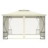 Gazebo with with Nets 9.8'x9.8'x8.7' Cream