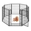 Pet Playpen, Pet Dog Fence Playground, Camping, 40" High, Heavy Duty for Small Dogs/Puppies, 8 Panel.