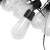 Set of 6 RC String Light Pole, 9 FT Lighting Stand with Heart Shape Hooks, LED Solar Bulbs for Parties, Christmas