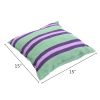 Canvas Hanging Rope Chair with Pillows Green
