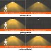 Solar Barn Light, 3 Lighting Modes & Motion Sensor, Dusk to Dawn Outdoor Wall Sconces, Exterior Farmhouse Gooseneck Lights, Wall Mount, IP65 Wat