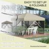 10' x 10' Pop Up Canopy Tent-Beige