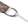 16'x12' Rectangle Sun Shade Sail/ Coffee+White