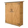Fir Wood Shed Garden Storage Shed Wood Color & Green