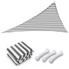 28' x 28' x 28' Triangle Sun Shade Sail/ Gray+White