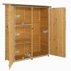 Fir Wood Shed Garden Storage Shed Wood Color & Green