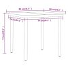 5 Piece Patio Dining Set Gray and Black