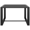 3 Piece Patio Sofa Set with Cushions Aluminum Anthracite