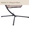 Rattan Swing Hammock Egg Chair With C Type Bracket , With Cushion And Pillow