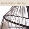 Rattan Swing Hammock Egg Chair With C Type Bracket , With Cushion And Pillow