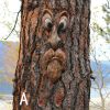 Resin Old Man Tree Hugger Bark Ghost Face Decoration Funny Tree Face